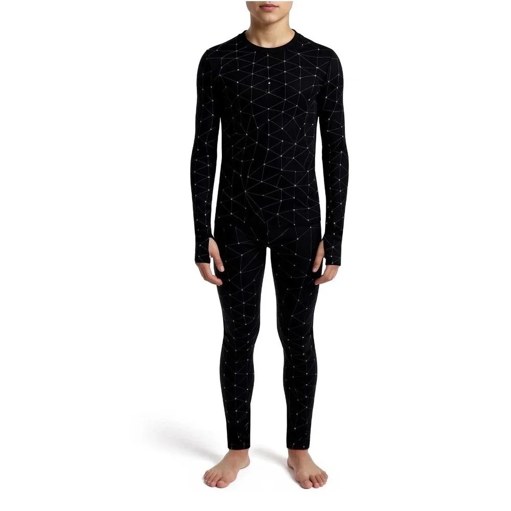 Athletic Works Kids‎ Performance Thermal Set in Black, Size L (10-12) New!